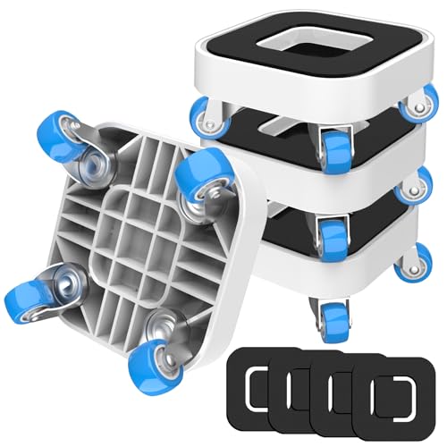 Kiss Core New Upgrade Furniture Sliders, Furniture Movers with Wheels, Furniture Dolly with 360° Rotatable Wheels, Appliance Roller for Moving Heavy Sofa Load Capacity Up to 750lb - size: 1in wheels without pry bar