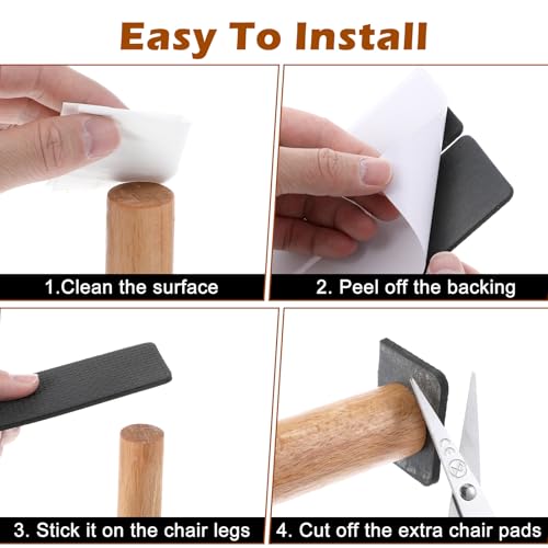 Ymapinc 12 Pcs Rubber Pads for Furniture, Non Slip Couch Stoppers Prevent Sliding, Anti Slip Grippers for Floors Recliner Sofa Chairs, Heavy Duty Furniture Protectors - style: Rectanglar