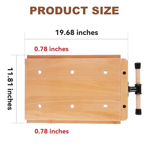 Large Portable Workbench Hard Woodworking Vise Hard Wood Vise w/Ruler & Gloves, 19.68" * 11.81" Woodworking Bench Vise for DIY