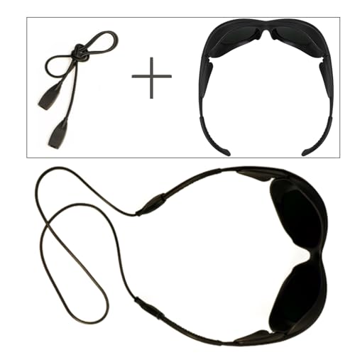 Wrap-around Design 2-Pack Welding Goggles Eye Protective Safety Glasses for Welders with Black Lens Anti-Flog Anti-glare Anti-shock Welding Glasses - color: Black-3.2