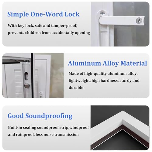 Access Panel for Drywall with Door Handle Aluminum Alloy Wall Concealment Access Box Wall Hole Cover Plate for Plumbing Electrical Cables, Easy Install (White, 24x36in)