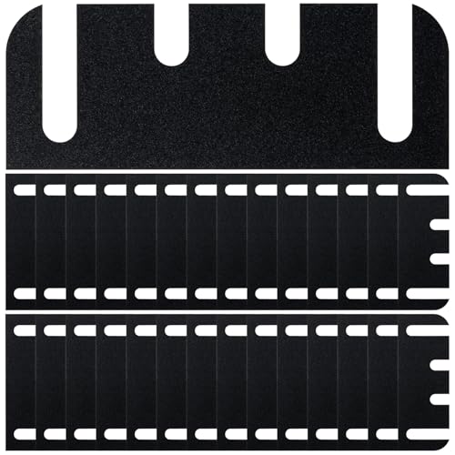 28 PCS Door Hinge Shims, 4 Inch Door Hinge Spacers Kit, Trimmable Hinges Shims PC Material for Door Repair & Alignment,0.05” Thickness, C-Hole - color: 4" 4 hole-28 PCS