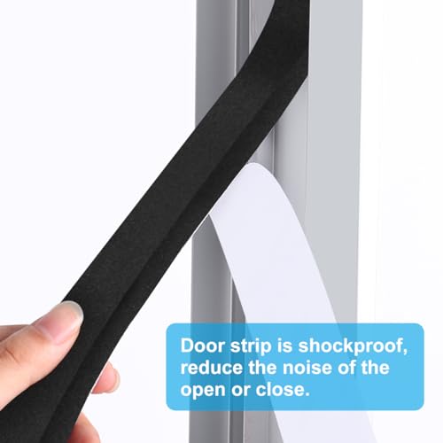 Seal Foam Tape, 2 Rolls 1/2 Inch W x 1/2 Inch T Weather Stripping for Door and Window,High Density Single Sided Closed Cell Door Insulation Weather Strip, 2 Rolls Total 13FT Black - size: 1/2"w X 1/2"t X 13ft