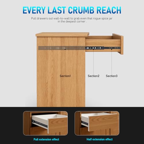 Soft Close Drawer Slides 20 Inch, Full Extension Ball Bearing Heavy Duty Drawer Slides Side Mount for Cabinet (1 Pair, Black) - size: 20 Inch