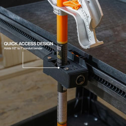 Klein Tools 54852MB MODBox Utility Cart Conduit Bender Holder, Snaps in to Securely Hold 1/2, 3/4 or 1-Inch Conduit Bender, Brooms, Mops - size: Conduit Bender Holder