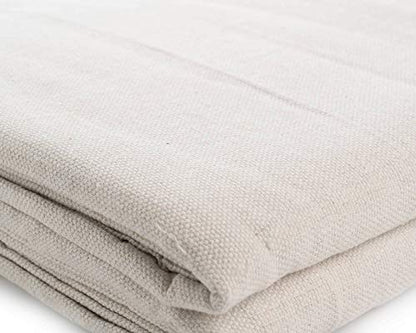 AK Trading CO. Heavy Duty Canvas Drop Cloth, Painters Drop Cloth for Furniture & Floor Protection with Sturdy Double Stitched Edges (9 ft x 12 ft),Natural,DROPCLOTH-9x12 - size: 9 ft x 12 ft