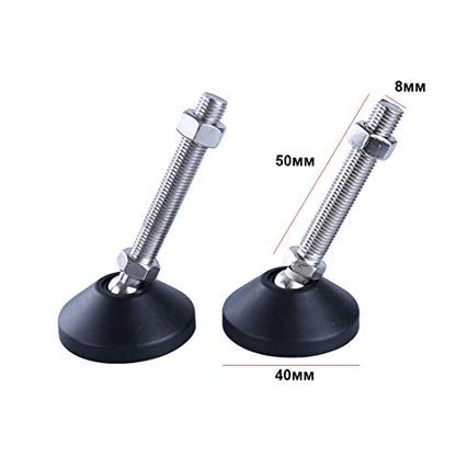 Swivel Feet Levelers,6 Pcs M8 Leg Levelers Adjustable Leveling Feet Adjustable Screws Furniture Glides Leveler for Machine, Furniture, Workbench