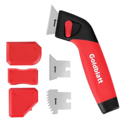 Goldblatt Caulk Remover Tool, Grout Removal Tool, Caulking Tool, Silicone Caulking Tool Kit, Sealant Finishing Tools for Sink Joint Bathroom Kitchen Floor