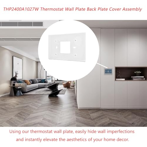THP2400A1027W Thermostat Wall Plate Back Plate White Cover Assembly (1)