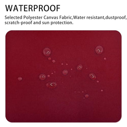 Gheeidau Canvas Repair Patch 9×11 Inch 3Pcs Waterproof Self-Adhesive Fabric Repair Patch for Tents,Boat Cover,Pop Up Canopy,Patio,Bags,Car Seats,Sofas,Furniture Cover(Burgundy) - color: Burgundy, size: 9"×11"×3PCS
