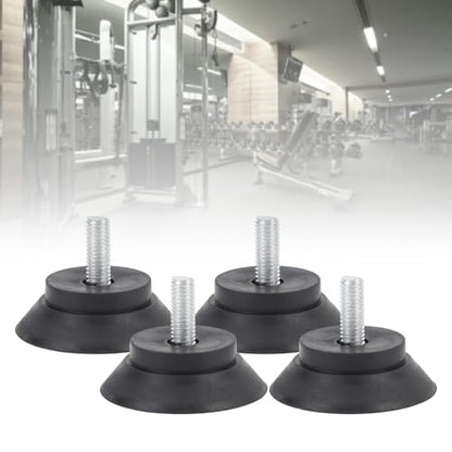 Furniture Rubber Feet Floor Protector, 4pcs Anti Slip Suction Cup Feet for Fitness Equipment, Chairs, Table Legs, Screw Fixation Suction Cup Rubber Feet with Screw