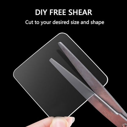 LMJIA Heavy Duty Double Sided Tape, Clear Reusable Mounting Tape Picture Hanging Adhesive Tape Removable Wall Tape Adhesive Poster Tape - size: Square-2.4inch*2.4inch