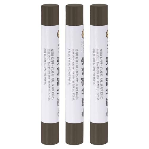 uxcell Furniture Repair Crayons, 3Pcs - Wood Wax Filler Stick, Furniture Markers Touch Up - for Scratches Holes Tables Desks Wooden Floors Cover Ups, Glass Gray - color: Glass Gray