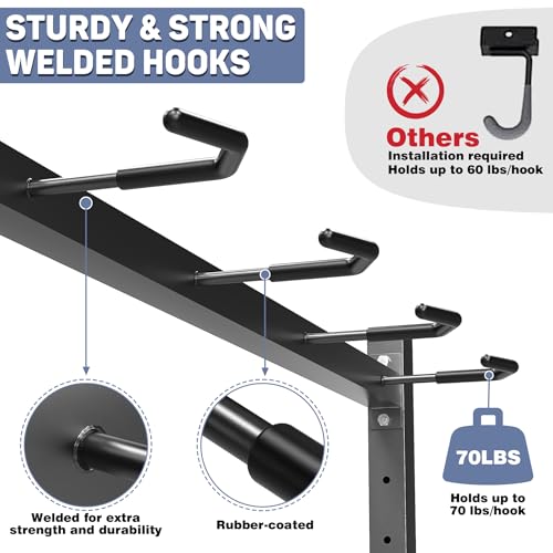 WALMANN Freestanding Bike Stand for Garage, 4 Bikes Vertical Bike Storage Stand Heavy Duty Bike Floor Stand - style: Bike stand for 4 bikes