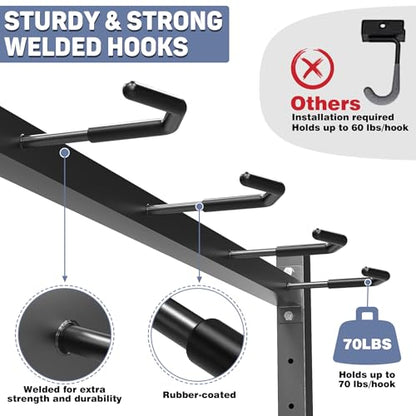 WALMANN Freestanding Bike Stand for Garage, 4 Bikes Vertical Bike Storage Stand Heavy Duty Bike Floor Stand - style: Bike stand for 4 bikes