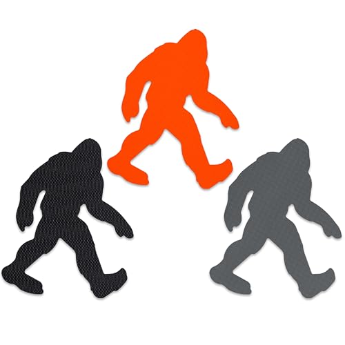 GEAR AID Tenacious Tape Repair Patches – Peel-and-Stick Nylon Gear Patches for Jackets, Tents, Sleeping Bags, Backpacks, and Outdoor Gear – Fix Rips, Tears, and Holes,3 Patches, Sasquatch - style: Sasquatch Patches (3 Patches)