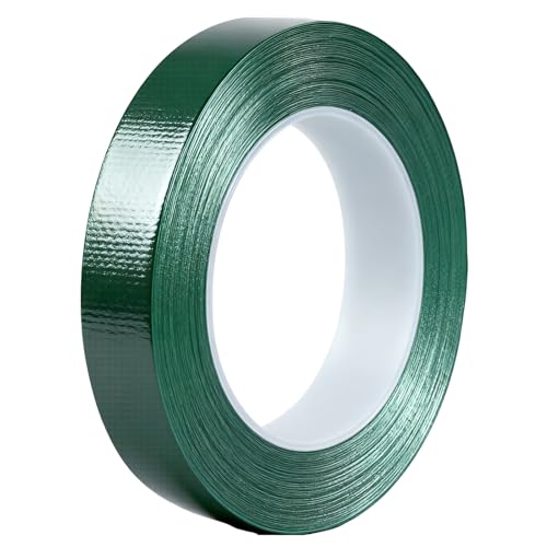 Green Duct Tape 1 Inch x 33 Yards, Heavy Duty Waterproof Repair Tape, Easy to Tear Colored Cloth Tape for DIY Craft, Camping, Home Maintenance & Packing - color: Green