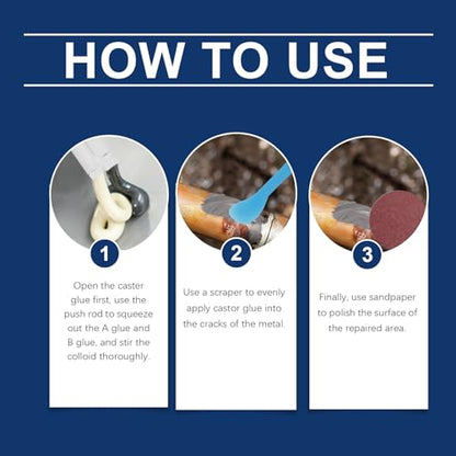 Strong Foundry Glue,Metal Repair Glue,Enhanced CastingGlue,high temperatureGlue for Metal,Enhanced CastingGlue Plastic Repair for Repairing All Surfaces (1pc) - color: 1pc