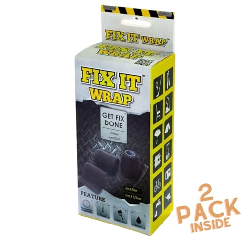 OrthoTape Fix It Wrap 2 INCH X 50 inch | Repair Wrap | Strong Fiber Weld Fix Reinforcement Repair -2 Pack - size: 2 Inch