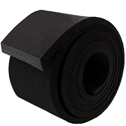 Neoprene Foam Strip Roll by Dualplex, 3" Wide x 10' Long x 1/4" Thick, Weather Seal High Density Stripping – Weather Strip Roll Insulation Foam Strips - 10 Feet Long - size: 3" Wide x 10' Long x 1/4" Thick