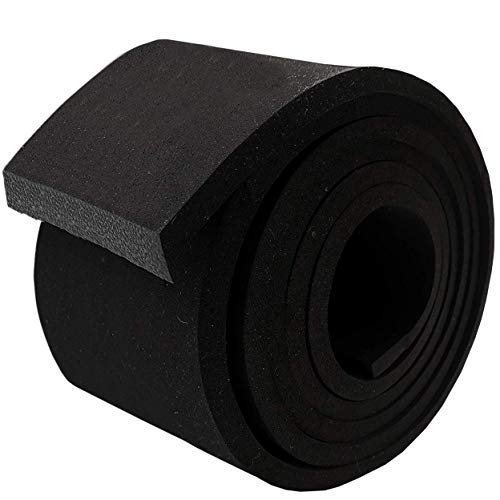 Neoprene Foam Strip Roll by Dualplex, 3" Wide x 10' Long x 1/4" Thick, Weather Seal High Density Stripping – Weather Strip Roll Insulation Foam Strips - 10 Feet Long - size: 3" Wide x 10' Long x 1/4" Thick