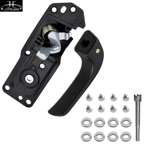 Interior Inside Front Right Passenger Door Handle Compatible with 2007-2014 Chevy Silverado Avalanche Suburban Tahoe Escalade Sierra Models, Replace OE# 80375,20833602 - color: Right Passenger Side