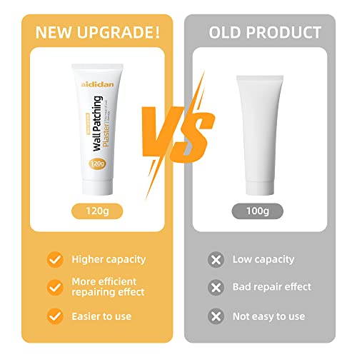 Three Drywall Patch Repair Kit with Scraper, Wall Spackle Repair Paste, Wall Mending Agent Quick and Easy Solution to Fill The Holes for Home Wall, Plaster Dent Repair and Wood Scratch Repair - color: 3 Pack