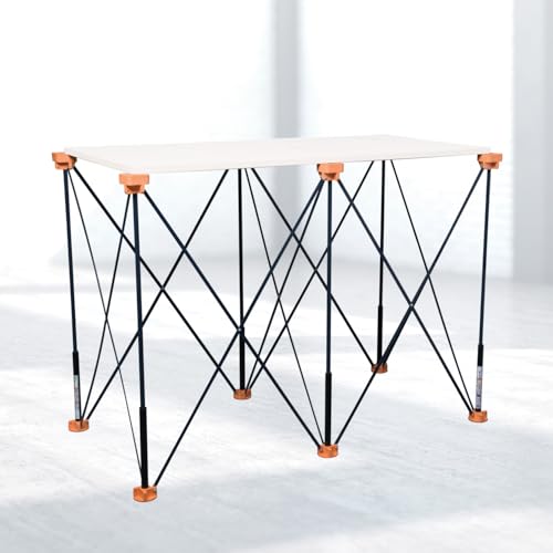 POWERTEC Arachni-Flex Portable Workbench 2x4ft Collapsible Workstand - Heavy Duty Folding Work Table Base, 2500 lbs Capacity 36 Inch Work Height, No Assembly Mobile Work Station w/Carry Strap (71926) - style: 2x4ft Base