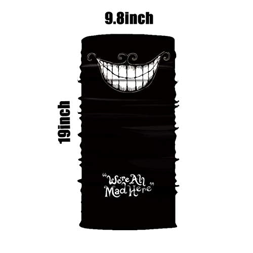 Seamless Neck Gaiter Shield Scarf Bandana Face Mask Seamless UV Protection for Motorcycle Cycling Riding Running Headbands - color: Weird Smile