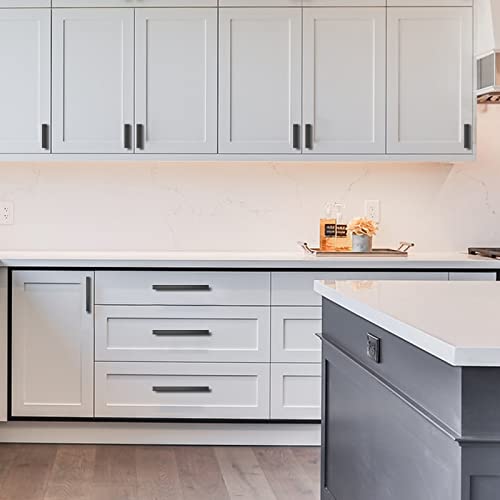 Amerdeco 10 Pack Matte Black Cabinet Knobs Single Hole Cabinet Handles 2 Inch Solid Zinc Alloy Cupboard Drawer Knobs Kitchen Cabinet Knobs T Bar Hardware ZH0003MBK - color: Matte Black, size: Knobs