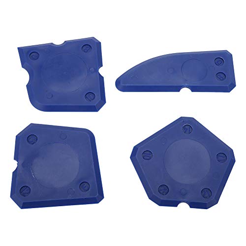 Caulk Remover Tool, Silicone Caulking Tool 4 Pieces Silicone Finishing Tools Caulking Tools Caulking Tool Kit Caulking Tool Set for Silicone Sealant Grout Finishing Sealing