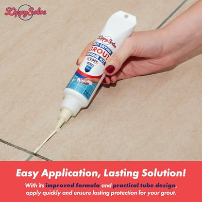 Tile Grout, Repair Kit, Restore & Renew Tile Joints Line, Fast Drying Tile Grout Paint Squeeze Tube for Bathroom Shower Kitchen Floor, Waterproof (8.8 oz, Ivory) - style: Ivory