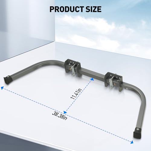 Rengue Ladder Stabilizer, Extension Ladder Standof for Roof Heavy Duty Wall Ladder Adjustable Accessory Safety Stability Easy Use 375 lbs Weight Ratin