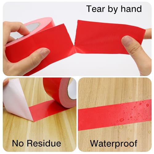 Multi Purpose Dark Green Duct Tape 2 Inch X 33 Yards, Heavy Duty Strong Adhesive Tape, No Residue, Waterproof All Weather, Tear by Hand, Industrial Repairs - color: Dark Green, size: 2 Inches x 33 Yards