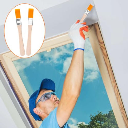 YGAOHF 25 Pcs Small Paint Brushes for Touch Up, Chip Paint Brushes for Walls, 1/2 Inch Trim Painting Brush with Wooden Handle, Cabinets, Fences, Edge Painting Tool