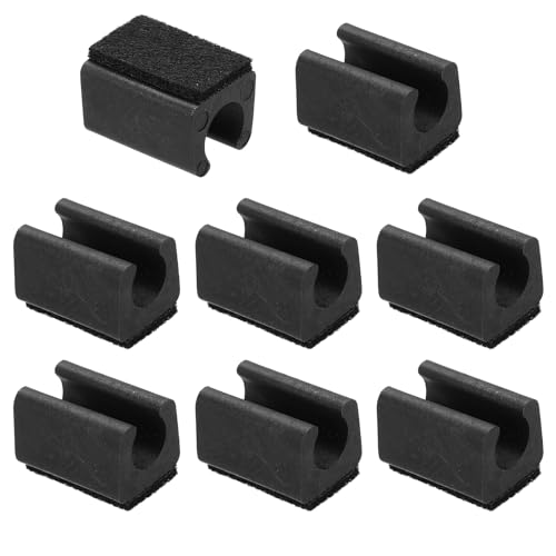 PATIKIL 8pcs Rectangle Chair Leg Cover with Felt Pad, 12mm Slide Smoothly No Scratches No Noise Furniture Feet Hardwood Protectors Tips Floor Glides Tubing Caps for Office,Black Black - color: Black Black, size: 12MM