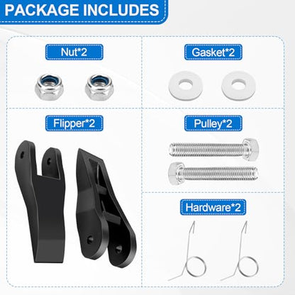 29-1 Lock Flipper Kit for Werner Ladder, Compatible With Werner/Louisville/Keller Ladders, Aluminum Extension Ladder Parts