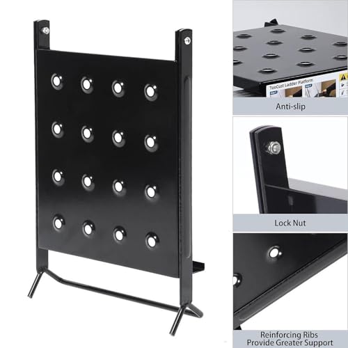 Ladder Work Platform Anti Slip Extension Ladder Tray Storage Shelf