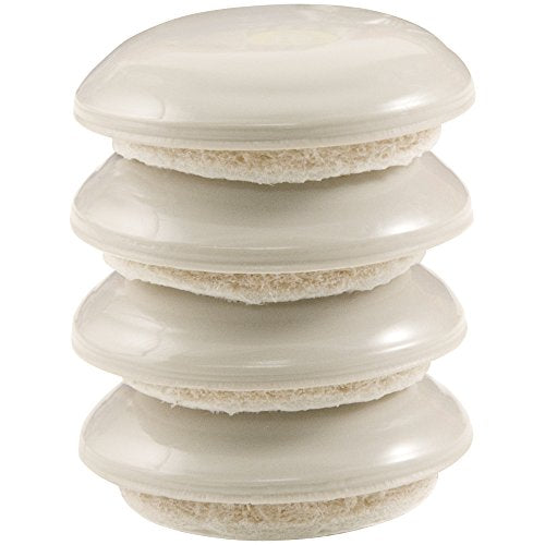 Super Sliders 1-11/16 Inch Round Self-Stick Furniture Sliders to Move Items Easily Across Carpet, Beige, 4 Pieces (4602395N) - color: Beige, size: 1-11/16", 4 Pack