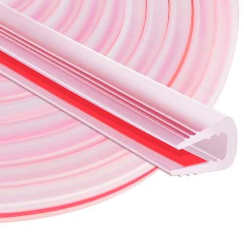 ToLanbbt Rubber Edge Trim U Channel, 1/4" Self Adhesive Sheet Metal Edge Guard Protector, EPDM Seal Strip for Car Doors, Steel Plates, Glass, Hatches, Table Corners, Fit 1/4"(6.4mm), 20Ft, Clear - color: Clear, size: 1/4" x 20'L