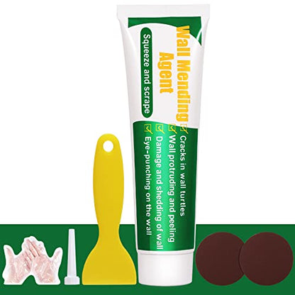 Wall Repair Patch Kit with Scraper, Drywall Repair Kit, Wall Mending Agent Easy to Fill Holes in Home Wall and Quick Repair - color: 1 Pack