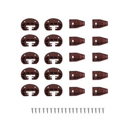 10PCS Drawer Guide Kits(Drawer Slides Repair kit with Screws) Replacement for Rite-Trak II Model #168 Drawer Guide Glide,Commercial Slide Style Drawers Drawer Slides(10(10)