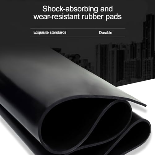Non-Slip Anti-Fatigue Rubber Floor Mat for Entryway, Home Gym, Garage, Workbench - Durable Utility Mat (39.4"x0.19") - Comfort & Safety for Every Space - size: 1mx5mm/39.4x0.19in