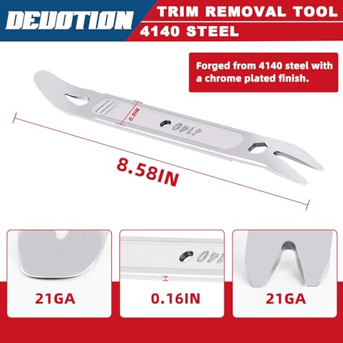 Dual Head 4140 Pry Tool, Pry Bar Trim Removal Tool, Pry Tool, Car Trim Removal Tool Kit, Trim Removal Tool Kit, Panel Removal Interior Trim Removal Kit, Automotive Tools - color: Dual Head 1pc