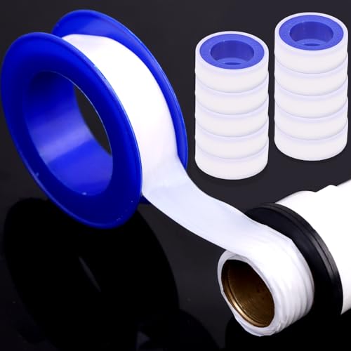 6Pcs Water Pipe Stop Leaks Sealing Tape Sink Drain Pipe Thread Duct Tapes Plumbing Fitting Repair Tool Waterproof PTFE Sealant Tape ﻿ - color: 6Pcs
