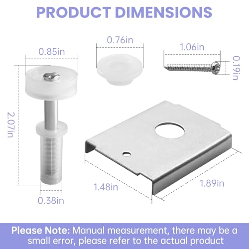 N 7192 Bi-fold Door Repair Bracket and N 7266 Bi-Fold Door Top Pivot and Guide Wheel, Bifold Closet Door Hardware Repair Part, Top or Bottom Mount