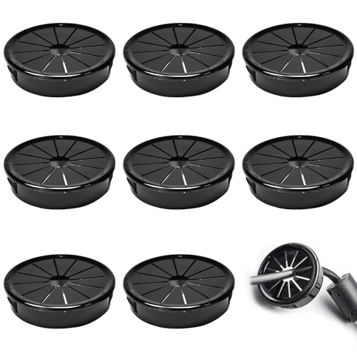 8 Pcs Cable Grommet, Snap Bushing 1-3/4" (45 mm) Mounting Diameter, Flexible Petal-Shaped Buckle Round Nylon Desk Grommet for Wires Through Countertop Cord Organizer and Protection, Black - style: 1-3/4" -RSB 8PCS