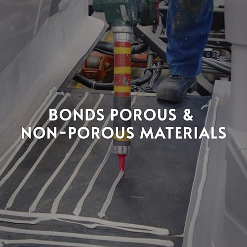 ROMAN PRO-515 Ultra All-Purpose, All Surface MS Polymer Construction Silicone Adhesive, Bonds Rigid Panels, Steel, Wood, Glass, Concrete, and More, 20.2 Fl. Oz. Sausage Pack