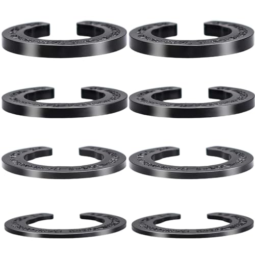 8PCS Refrigerator Door Hinge Shims, Refrigerator Door Height Adjustment Kits (for Samsung 3282540, DA60-00314C, PS6448337, AP5668209 Fridge) Replaces Parts, Different Thicknesses Spacer - color: 8pcs