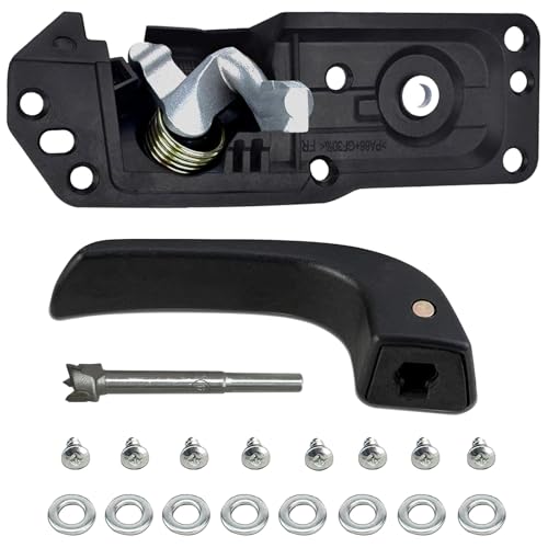 Interior Inside Front Right Passenger Door Handle Compatible with 2007-2014 Chevy Silverado Avalanche Suburban Tahoe Escalade Sierra Models, Replace OE# 80375,20833602 - color: Right Passenger Side